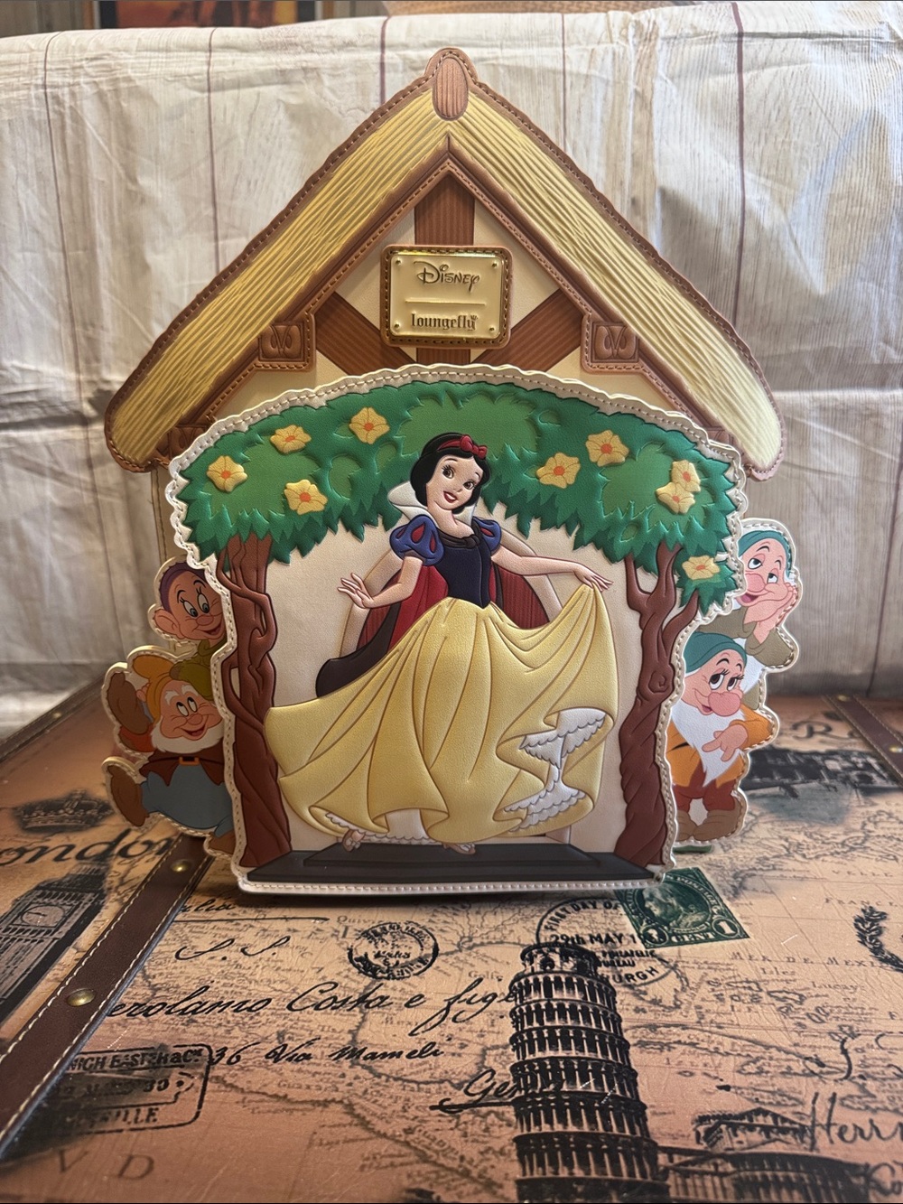 NWT Loungefly Snow White Cottage Mini Backpack - Picture 9 of 16